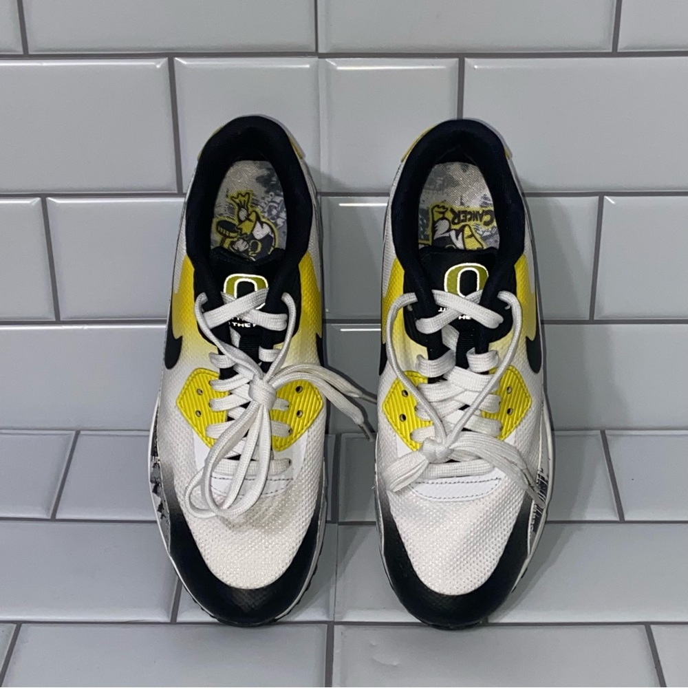NEW Nike Air Max 90 Oregon Ducks Doernbecher DB Women’s Size 5 White Yellow